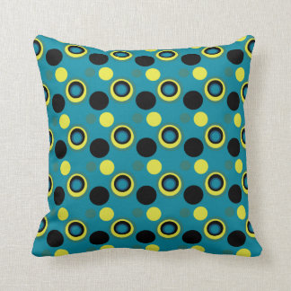Mag Green Multi Spotted Throw Pillow