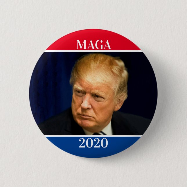 MAGA 2020 2 INCH ROUND BUTTON (Front)