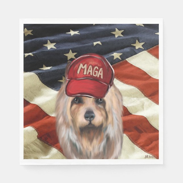 MAGA AUSTRALIAN TERRIER  NAPKIN (Front)