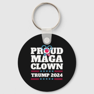 Maga Clown Trump 2024 Usa New York Bronx Trump Vot Keychain
