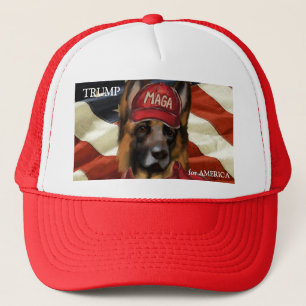 MAGA GERMAN SHEPHERD  TRUCKER HAT