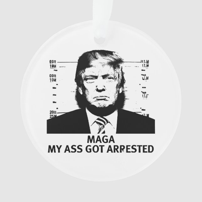 MAGA Indicted Ornament (Front)