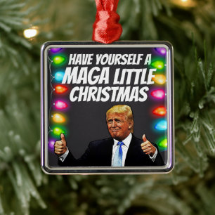 MAGA LITTLE Christmas TRUMP 2024 ORNAMENT GIFT