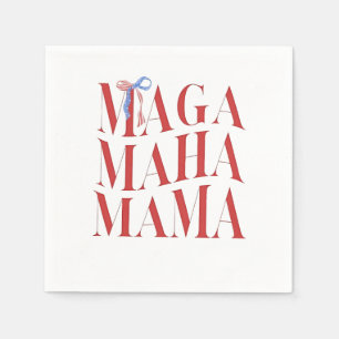 MAGA MAHA Mama Mothers Day Mom Make America Health Napkin