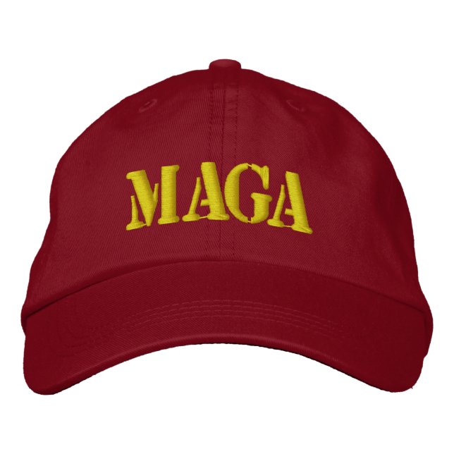 MAGA MAKE AMERICA GREAT AGAIN EMBROIDERED HAT (Front)