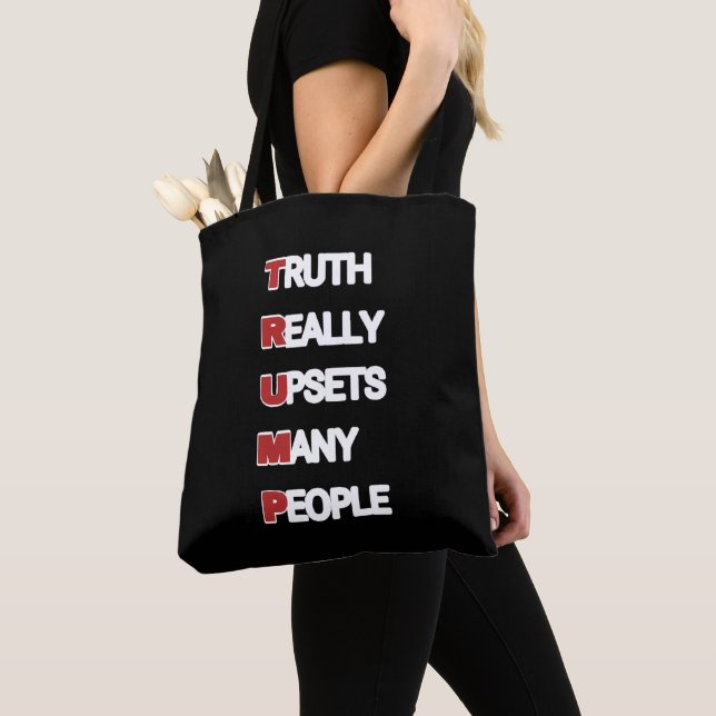 MAGA Support Republican Donald Trump Conservative Tote Bag (Close Up)