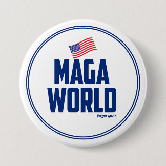 MAGA World 3 Inch Round Button