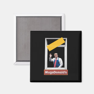 MAGADonald's Trump 2024 Magnet