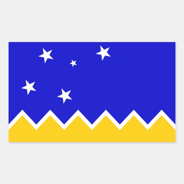 Magallanes Patagonia/Patagonian Flag. Chile Sticker (Front)