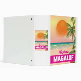 Magaluf Majorca beach travel poster Binder