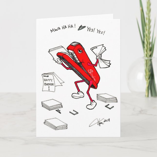 Magasin dans une carte d'anniversaire d'entrepôt d (Devant)