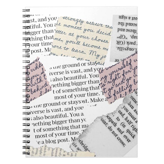 Magazine Aesthetic – Retro Editorial Style Notebook (Front)