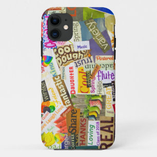 magazine clipping collage iPhone 11 case