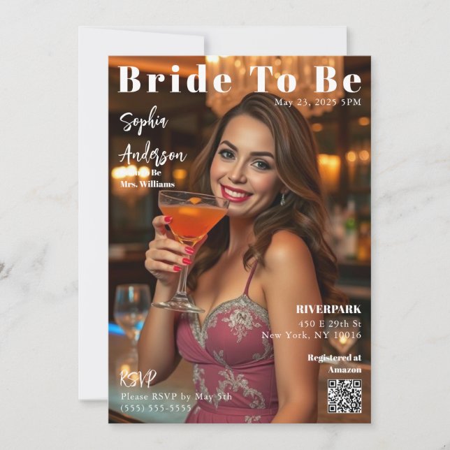 Magazine Cover Bride To Be-Invitation Invitation (Front)