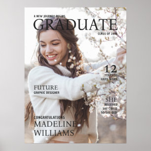 Magazine Cover Photo Graduation Poster