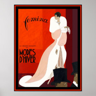 Magazine de mode italien Art déco Femina illustrat