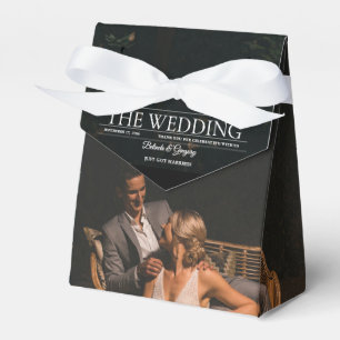 Magazine Editorial Newspaper Photos Wedding  Favor Box