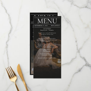 Magazine Editorial Newspaper Photos Wedding  Menu