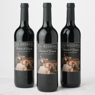 Magazine Editorial Newspaper Photos Wedding  Wine Label