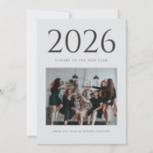 Magazine editorial style photo new year card 