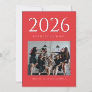 Magazine editorial style photo new year card 