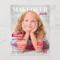 Magazine Makeover Pamper Girls Birthday Party