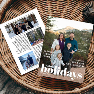 Magazine Style Holiday Card