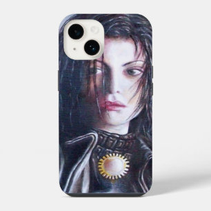 MAGDALEN AND POMEGRANATE Black White Red iPhone 14 Case