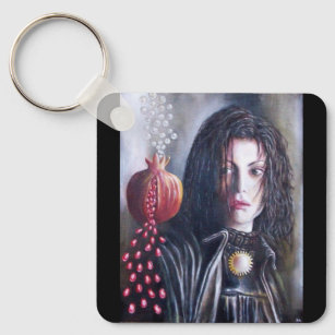 MAGDALEN AND POMEGRANATE KEYCHAIN