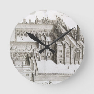 Magdalen College, Oxford, from 'Oxonia Illustrata' Round Clock