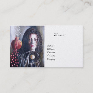 MAGDALEN MONOGRAM silver Business Card