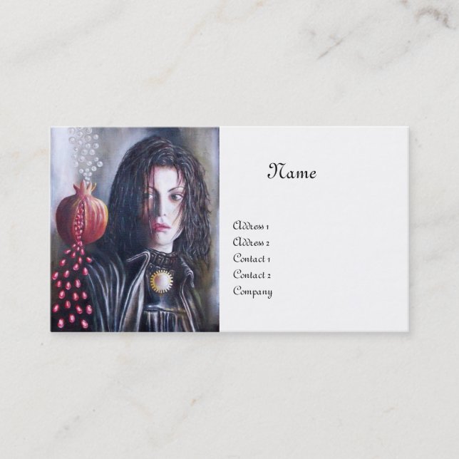 MAGDALEN MONOGRAM white Business Card (Front)