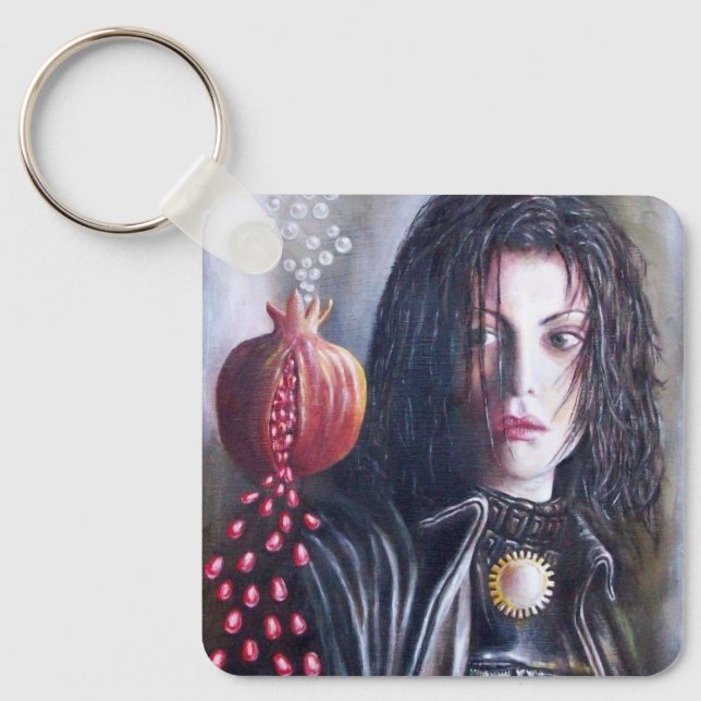 MAGDALENE AND POMEGRANATE KEYCHAIN (Front)