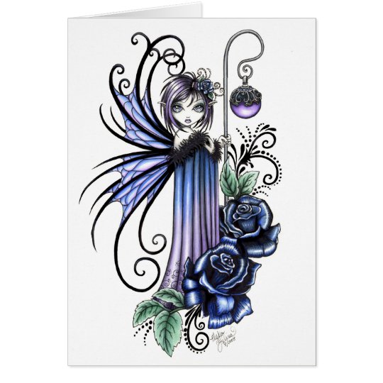Magdalene Blue Rose Fairy Card