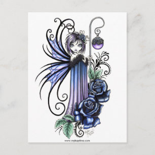 Magdalene Blue Rose Fairy Postcard