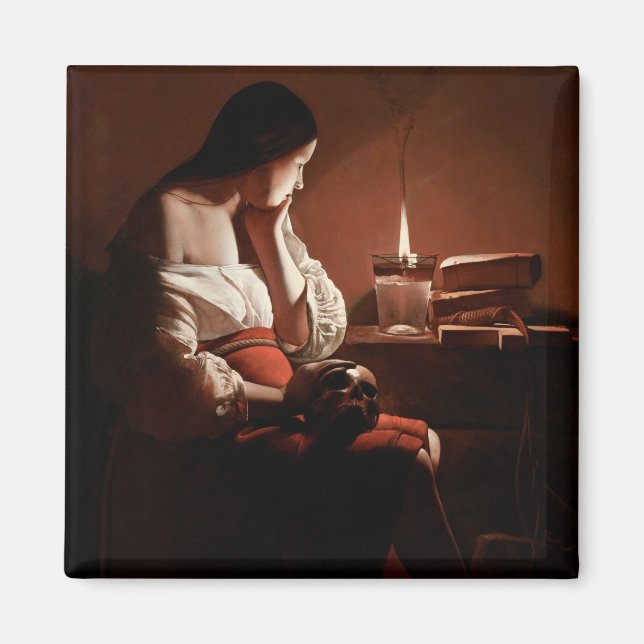 Magdalene with the Smoking Flame, La Tour Magnet (Front)