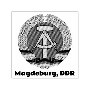 Magdeburg, DDR, Magdeburg, Germany (Ossi) Self-inking Stamp