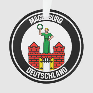 Magdeburg Round Emblem Ornament