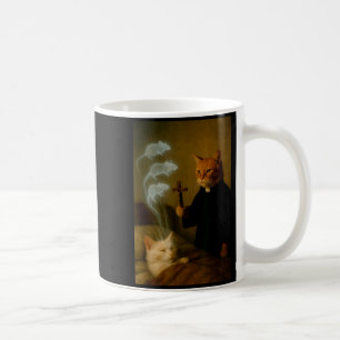 Mage Cat Meme Cat Exorcism Mouse Funny Fantasy Hum Coffee Mug