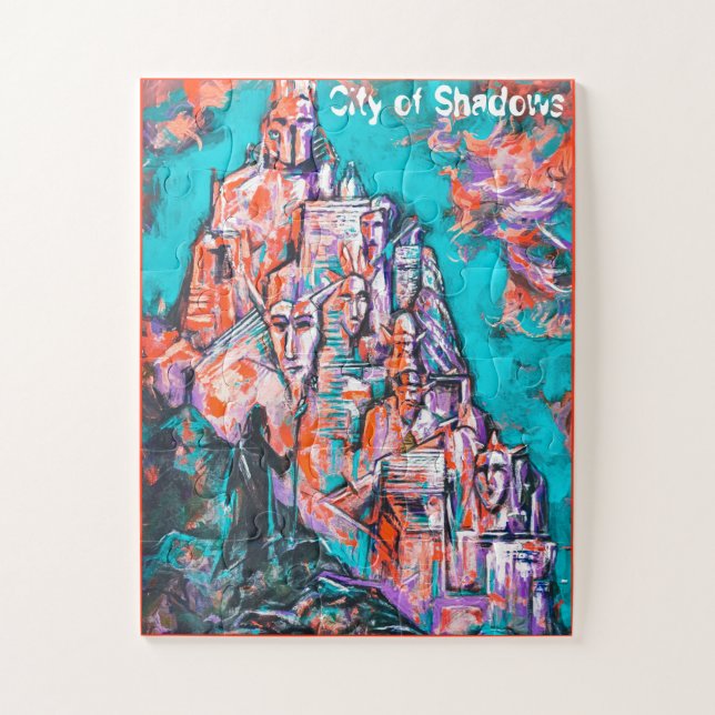 Mage & The City of Shadows Fantasy Art Jigsaw Puzzle (Vertical)