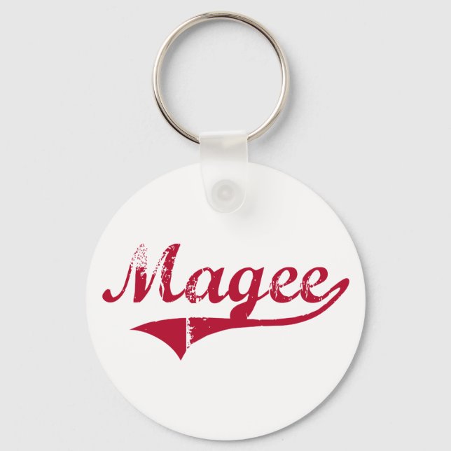 Magee Mississippi Classic Design Keychain (Front)