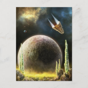Magellan Explorer - Universe Surface   SF Art Postcard