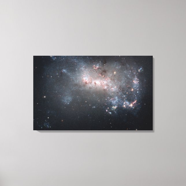 Magellanic dwarf irregular galaxy NGC 4449 Canvas Print (Front)