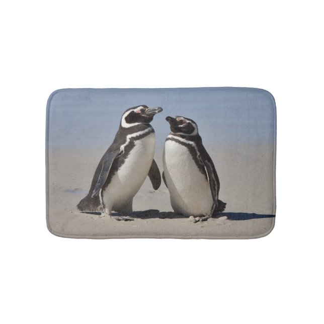 Magellanic Penguins Bath Mat (Choose Your Color) (Front)