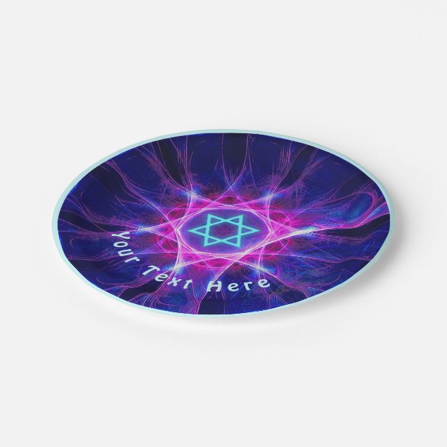 Magen Bet Fractal Paper Plate (Angled)