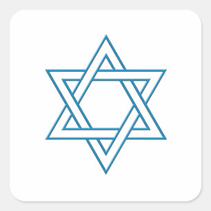 Magen David Square Sticker