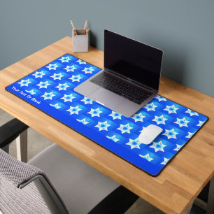 Magen Lavan (White Star) Desk Mat