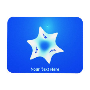 Magen Lavan (White Star) Magnet