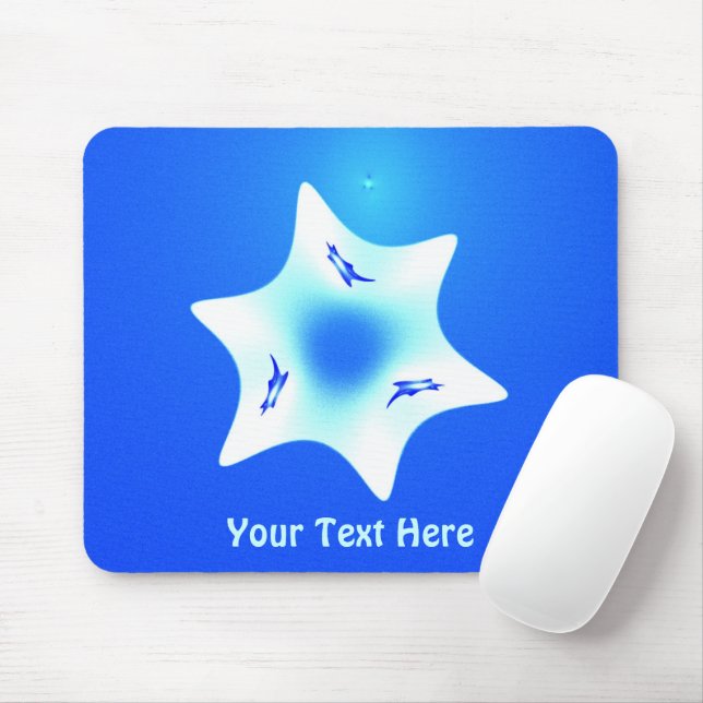 Magen Lavan (White Star) Mouse Pad (With Mouse)