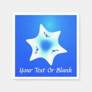 Magen Lavan (White Star) Napkin